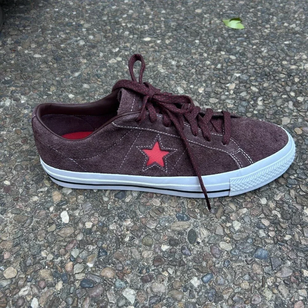 Converse Cons One Star Pro Ox Legend Brown Suede Skate Shoes A05325C Size 10